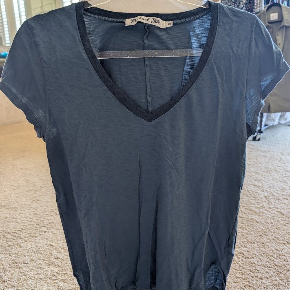 Michael Stars - V Neck - Light Blue